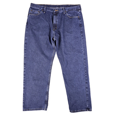 New Wrangler Five Star Jeans Mens 40x30 Blue Relaxed Premium Denim Straight Leg