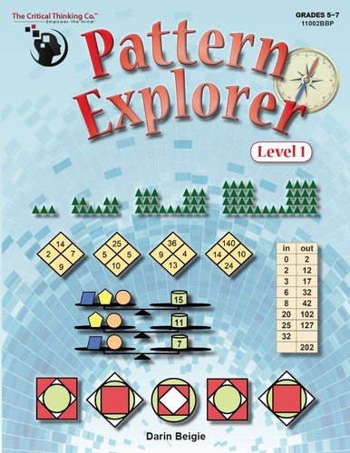 Pattern Explorer Level 1 Workbook - Pattern Problems to Develop ...