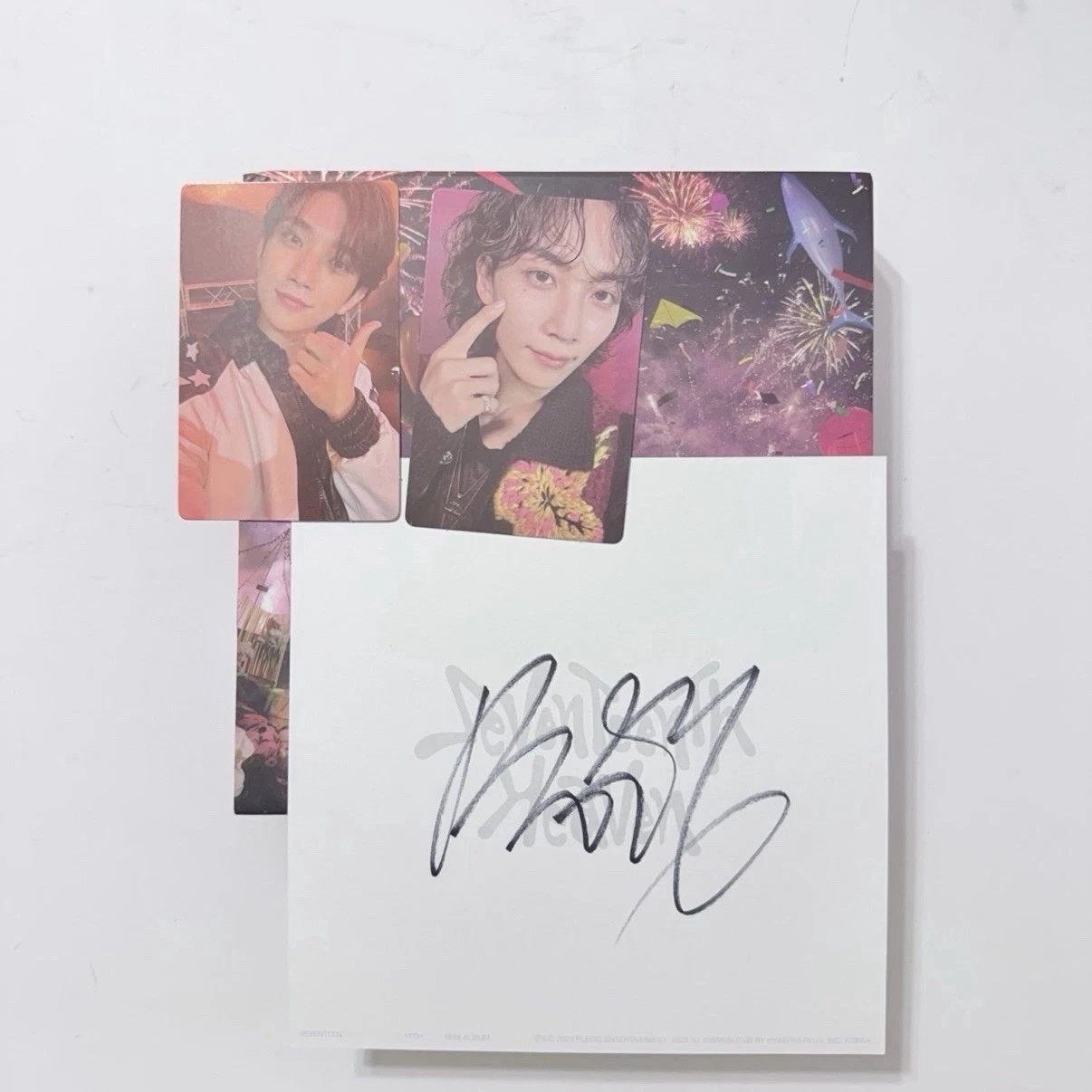 Seventeen seventeenth heaven album with Seungkwan signed postcard & photocards image 1