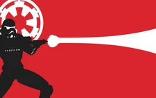 Star Wars stormtrooper minimalism art red Custom Gaming Mat Desk 4951