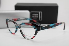 NEW ALAIN MIKLI A03098 006 PONCEAU BLUE RED BLACK AUTHENTIC EYEGLASSES 50-17
