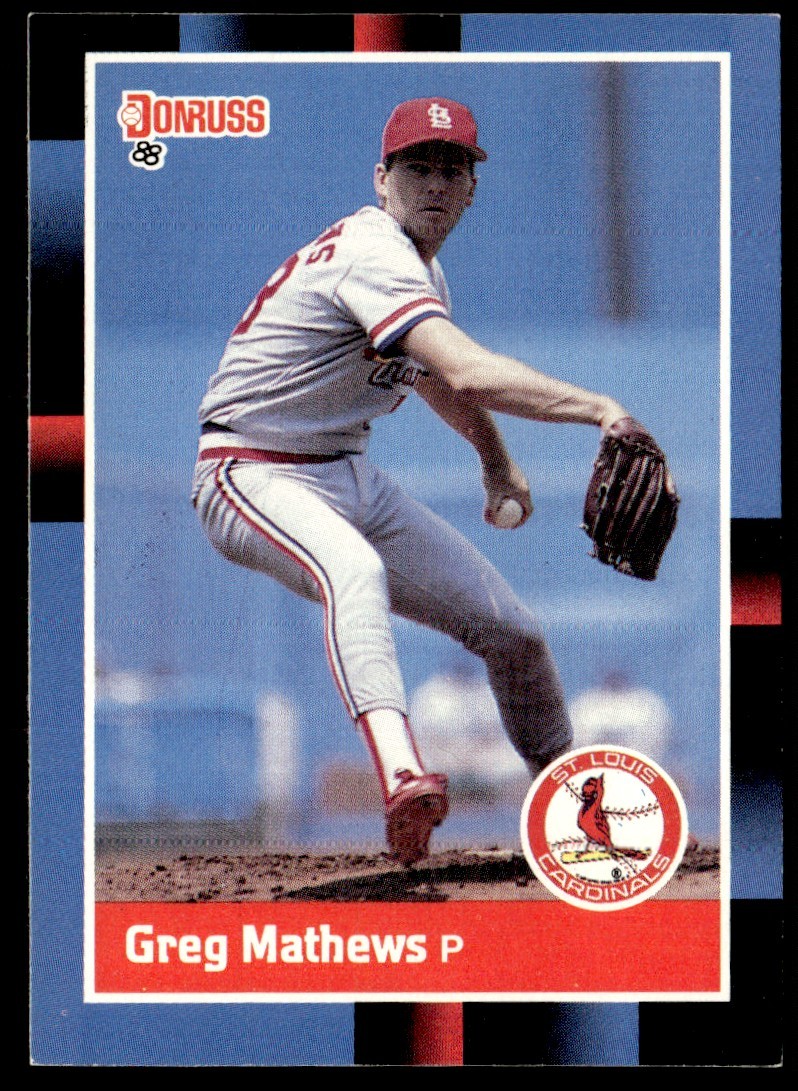 1988 Donruss Greg Mathews St. Louis Cardinals #84