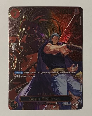 One Piece TCG Benn.Beckman (SP) - Carrying On His Will (OP13) OP09-009 English