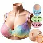 G Cup Silicone Filled Silicone Breast Forms Breast Plate Realistic Fake Boobs — photo 1