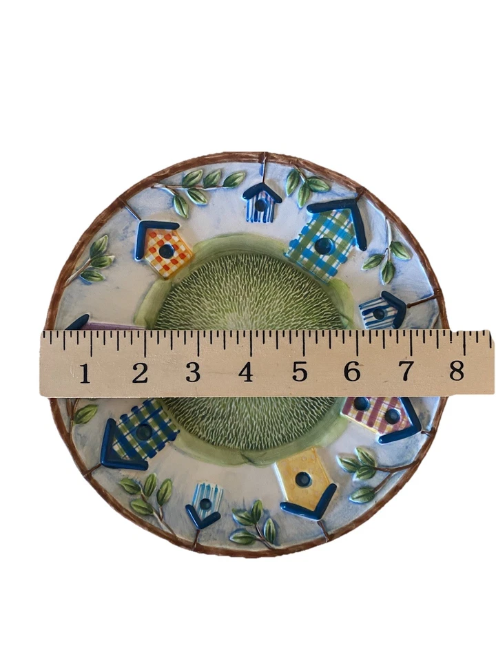 Yankee Candle Michael Sparks Sombra y Plato Bandeja Colgante Pájaros Casas Casa de Campo Foto 4 de 4