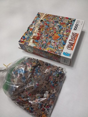 Ceaco Crowd Pleasers 1000 Pc Puzzle The Antique Show Jan Van Haasteren Complete