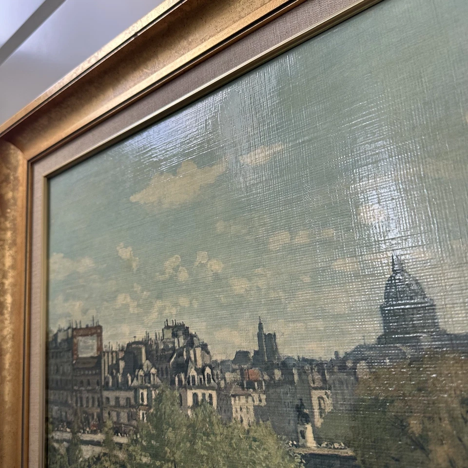Reproducciones de arte Fiehl grandes de colección enmarcadas Claude Monet Quai du Louvre años 60  Foto 4 de 4