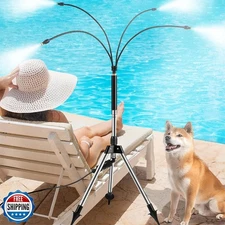 Standing Misters For Outside Patio BBQ, Adjustable Height Stand Misting System