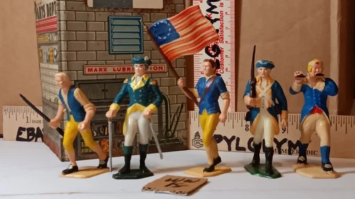 W18 Vintage Marx Warriors of The World REVOLUTIONARY WAR, Hand Painted Germany