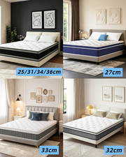 25/27/30/32/33/34/36CM Hybrid Pocket Sprung 5FT 4FT6 Memory Foam Boxed Mattress