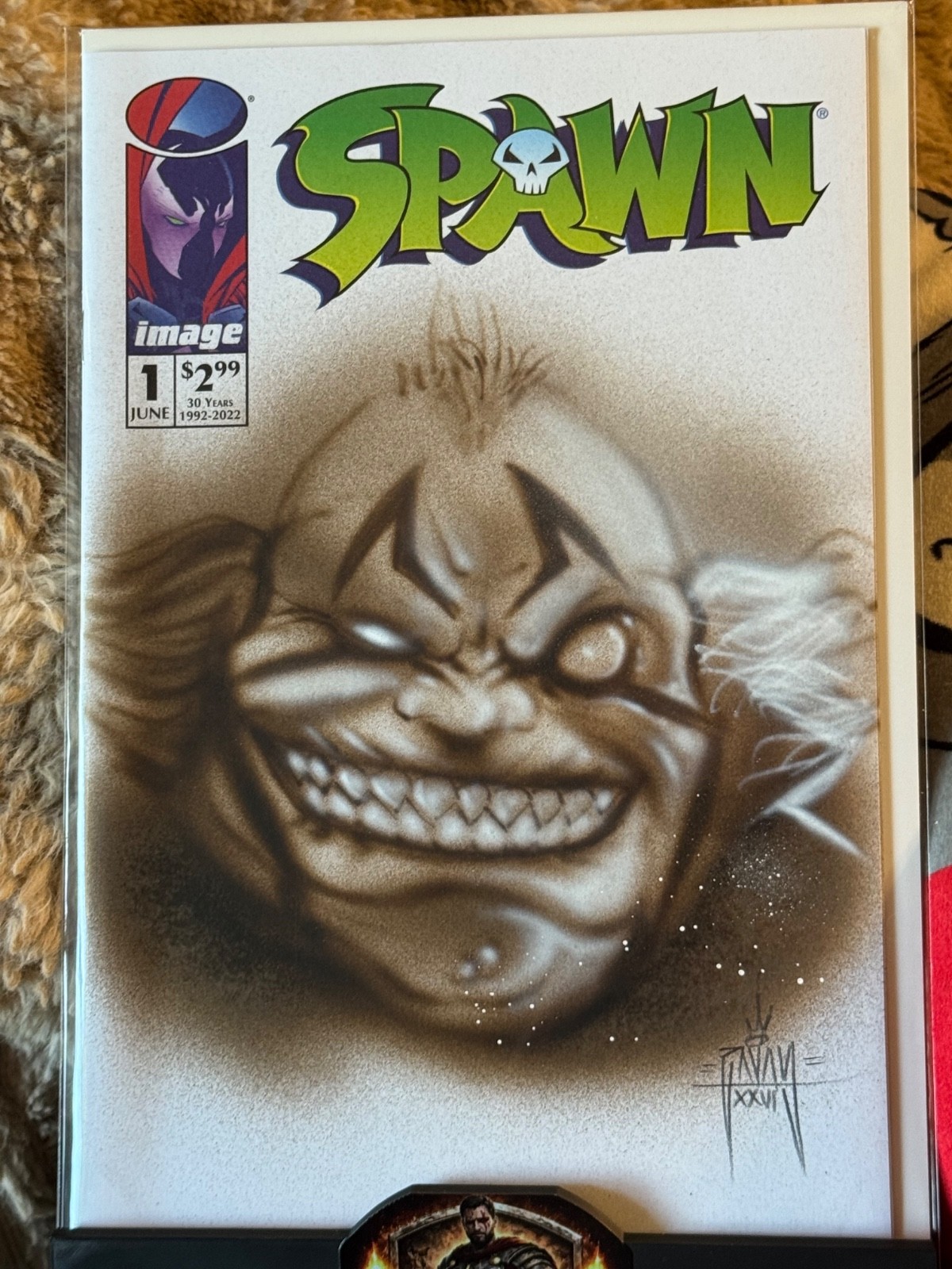 Spawn #1 -Violator Sketch Original Art by Martin Zavala-with COA