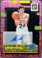 Walker Kessler 2022 Optic Rated Rookie 213 Pink Fast Break Disco Auto /25
