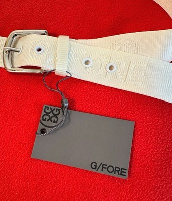 G/FORE Mens Womens Webbed Circle Logo Belt White Size (38  display picture 3