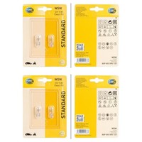 4X Hella Standard W5W Halogen GlÜHlampen 12V 5W W2.1X9.5 | 8GP 003 594-123