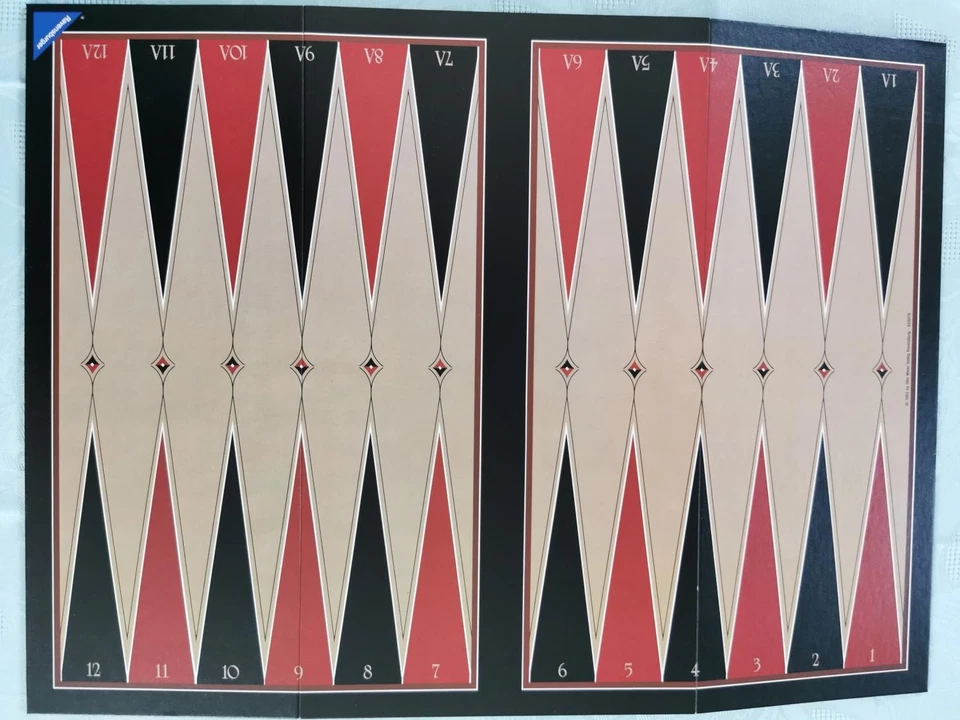 Backgammon Ravensburger schwarze Ausgabe 1982 Vintage Gesellschaftsspiel - Bild 2 von 4