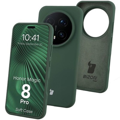 Handyhülle für Honor Magic8 Pro Bizon Case Cover Schutzhülle Etui Dunkelgrün