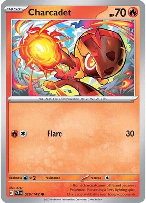 Pokemon Charcadet (29/188) Stellar Crown LP REVERSE HOLO