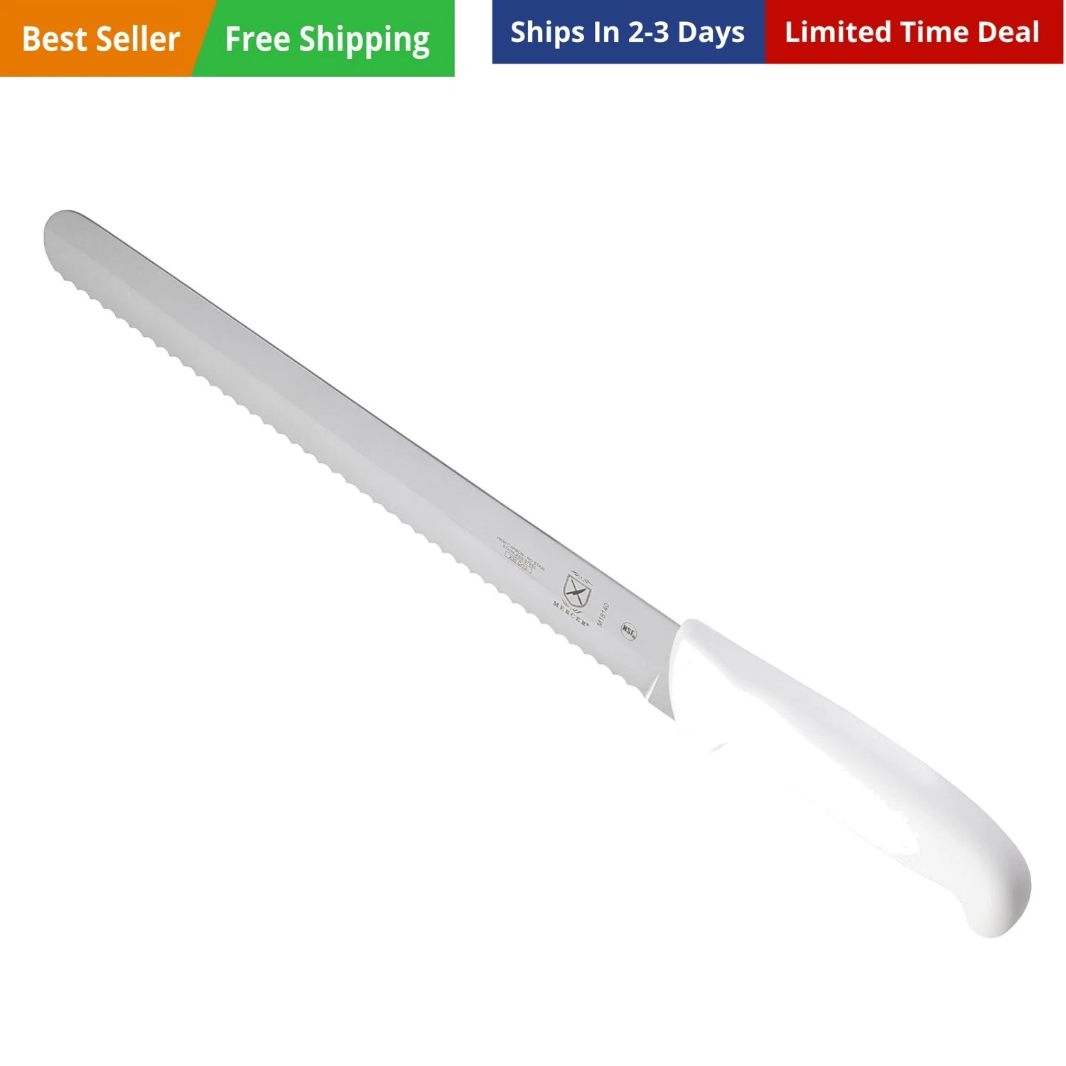 Ultimate White, 11 Inch Slicer Wavy Edge