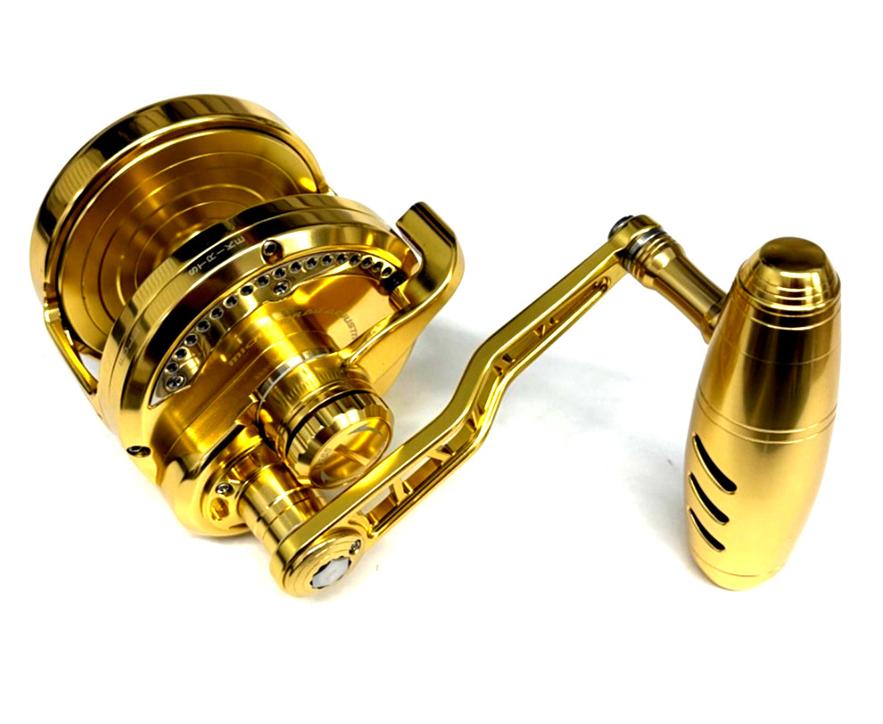 Maxel RAGE 90 Lefty Lever Drag Conventional Reel Dark Gold E