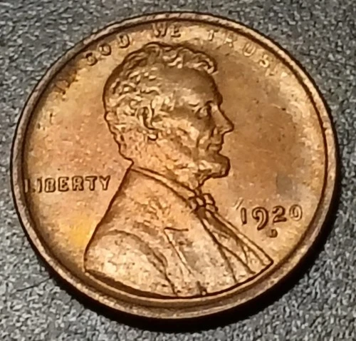 Lincoln Wheat Small Cent  1920-D Bronze Business Strike Coins