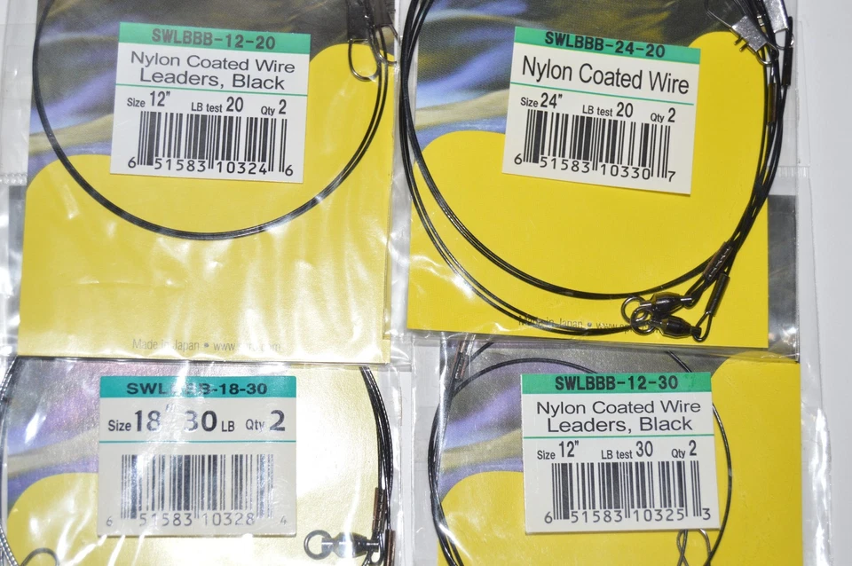 4 packs spro premium nylon coated wire leader ball bearing swivel assortment - Image 2 of 3