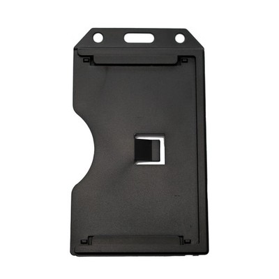 Heavy Duty 2-Sided Rigid Multi Card Vertical Badge Holder by Specialist ID