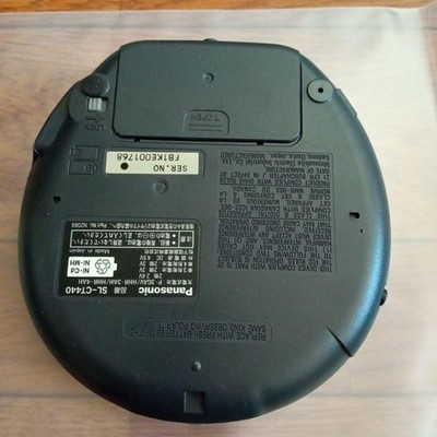 NO DUTY| PANASONIC SL-CT440 CD Player MP3 White Orange Remote