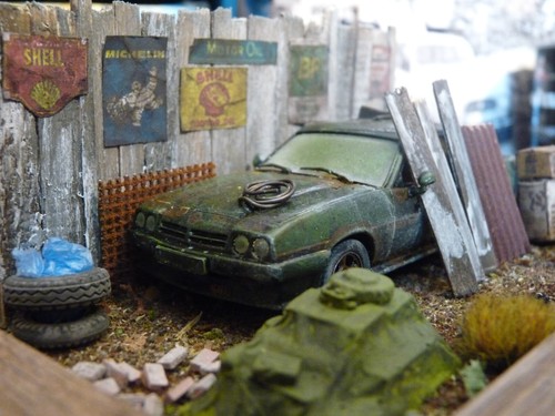 Opel Manta B GSi año 1984 - granero encontrado diorama a escala 1:43 - Imagen 3 de 12