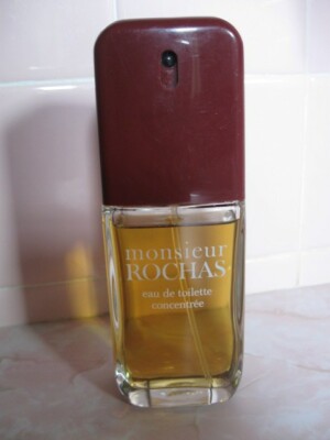 RARE Vintage Monsieur ROCHAS by Rochas Eau de Toilette Concentree Spray 3.4FL OZ