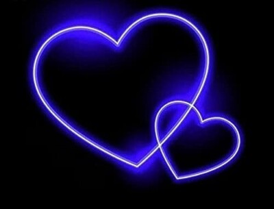 20''x16.2'' Heart By Heart Flex LED Neon Sign Light Party Wedding Gift Show Décor