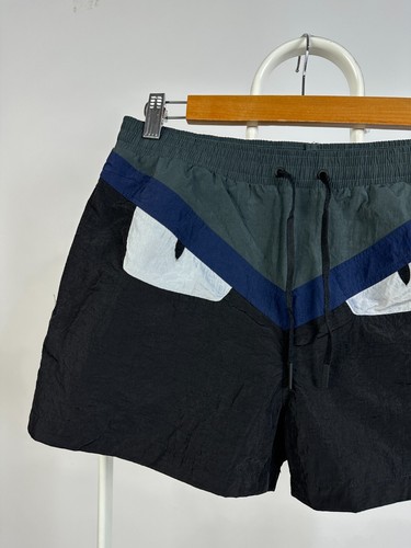 Men's Fendi Monster Bug Eye Nylon Swimming Shorts (pair 15) Size 50 - Picture 4 of 15