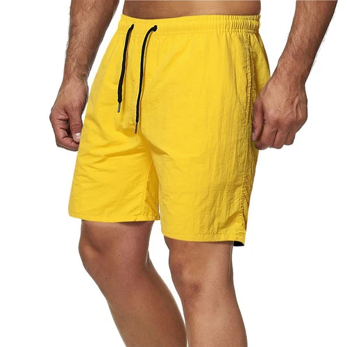 Herren Freizeit Lose Shorts Taschen Kordelzug Einfarbig Strand Basic Shorts - Bild 26 von 64