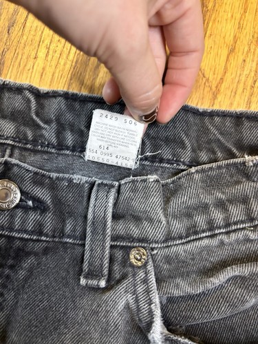 Vintage Orange Tab Levi's 550 Jeans Relaxed Fit Tapered Black USA Men’s 34x36 - Picture 5 of 6