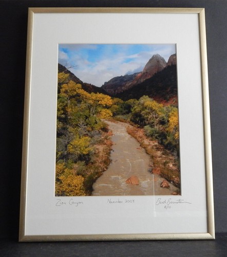 Zion Canyon framed/matted color photo Ben Bernstein? November 2004 6/10, 8" X10" - Bild 1 von 11