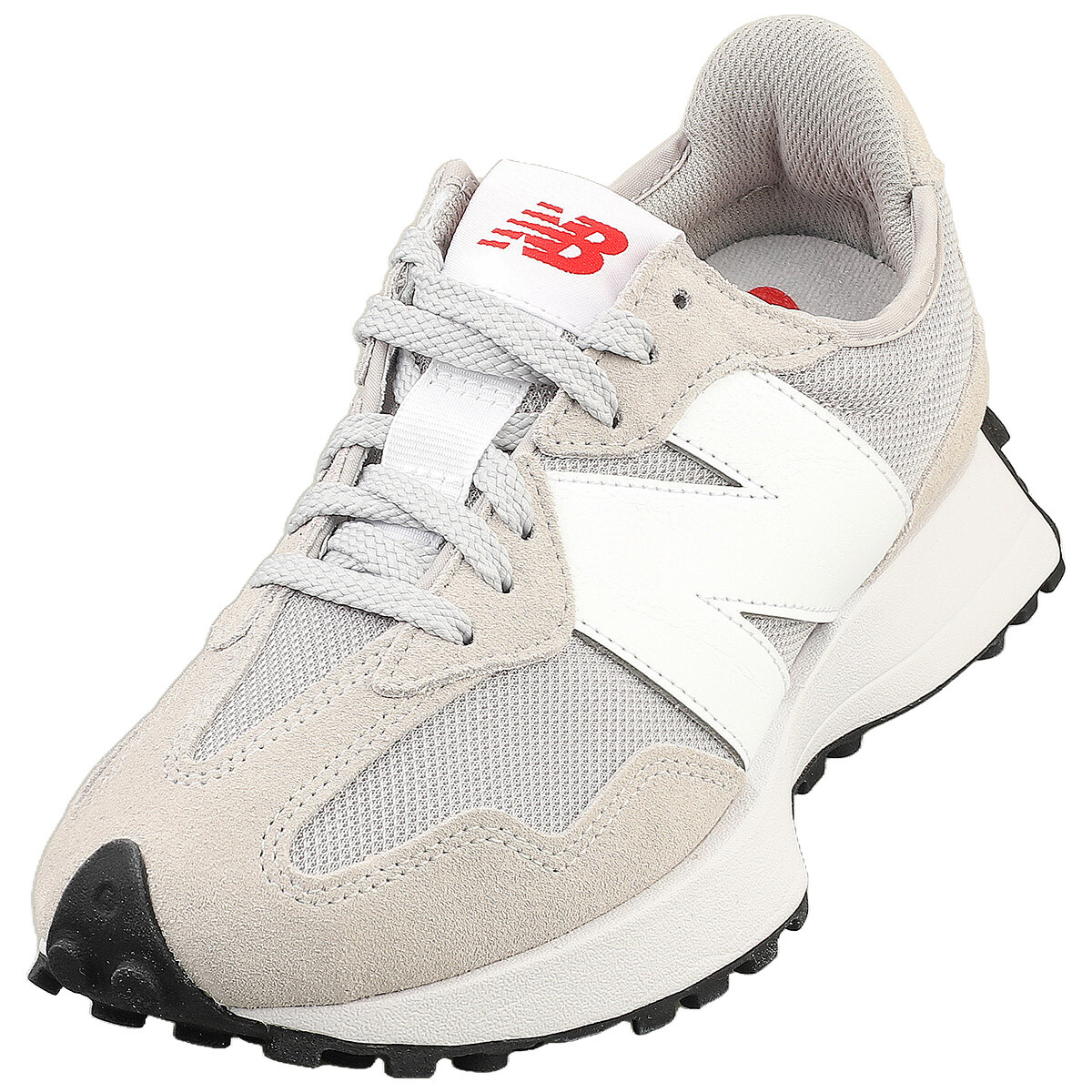 New Balance 327 Mens Fashion Sneakers in Grey White - 4 US