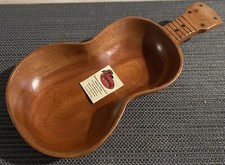 Ukelele Kamani Wood Dish Hawaii
