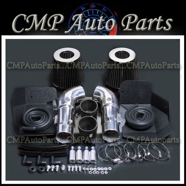 BLACK fit 20082013 INFINITI G37 3.7 3.7L DUAL COLD AIR INTAKE KIT