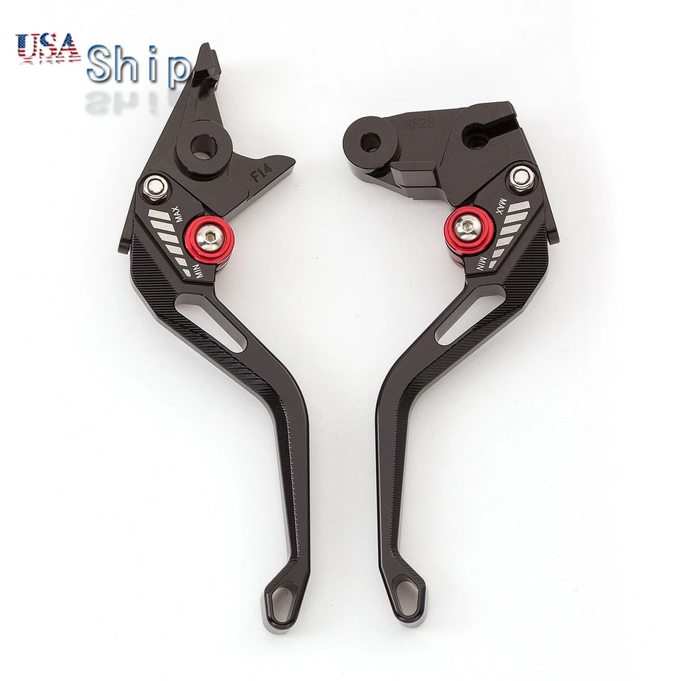 Palancas de freno de embrague CNC 3D romboidal negras para Suzuki GSXR600 GSXR750 2011-2021 Foto 3 de 4