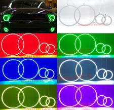 Anillo halo RGB para Ford Mustang Shelby GT500 07-09 faro ojo de ángel DRL BT APP