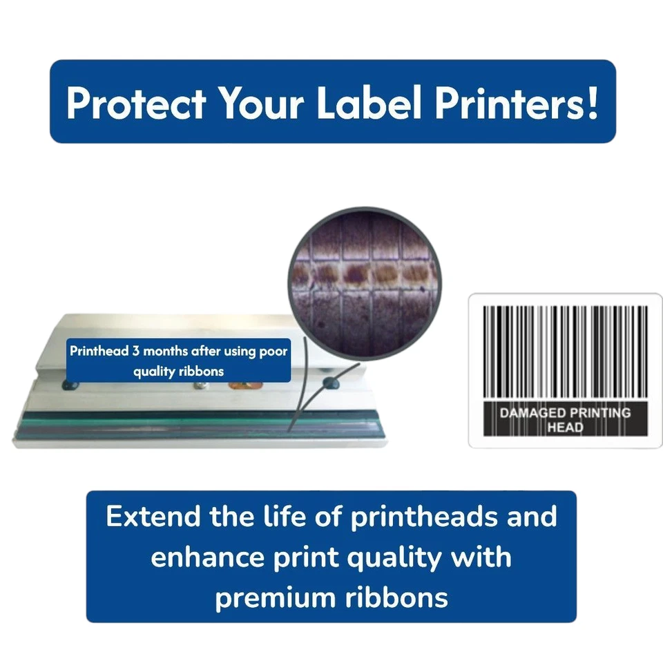 Thermal Transfer Ribbon 2 Inches X 984 Ft 6 Pack - Image 3 of 4