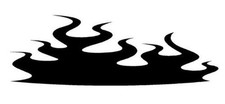 Flame 22 Decal Vinyl Graphic Car Truck Blaze Suv Van Semi Cross Over Blaze