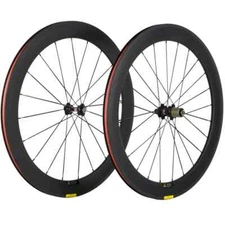 Carbon Bicycle Wheelset Depth 60mm Width 23mm Clincher Road Bike Wheels Matte