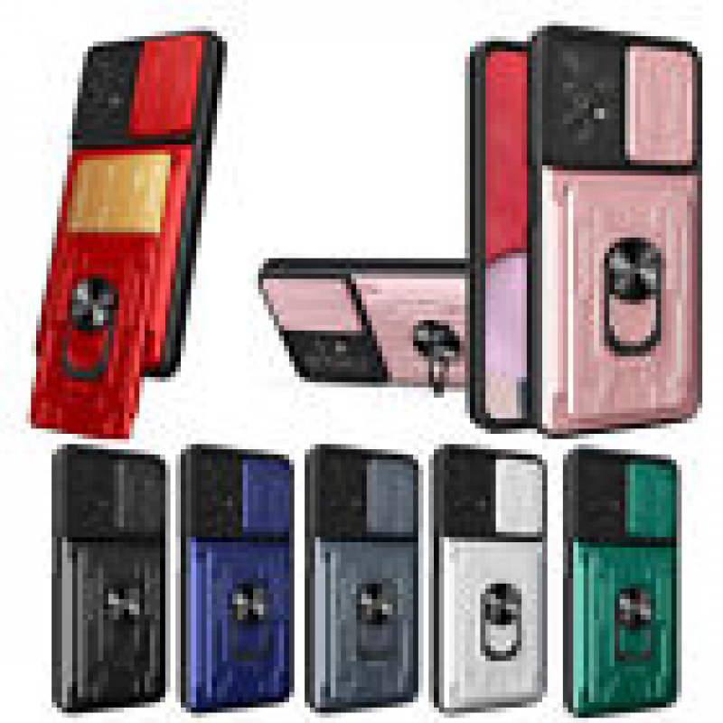 Shockproof Phone Case with Card Holder for Galaxy A14 A13 M33 A32 A54-image