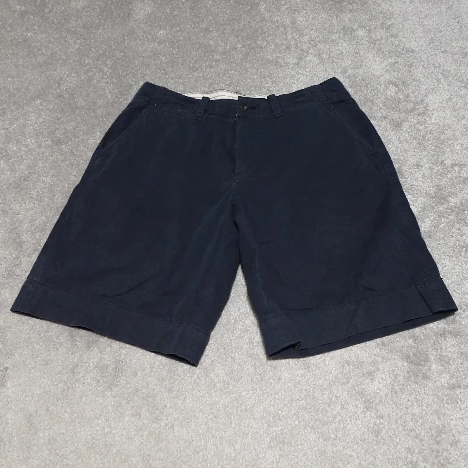 Polo Ralph Lauren Chino Shorts Men's Size 33 Blue Flat Front Drawstring Casual