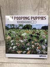 NEW SEALED 101 Pooping Puppies  1000 Piece Puzzle 27 in x 19 in Funwares