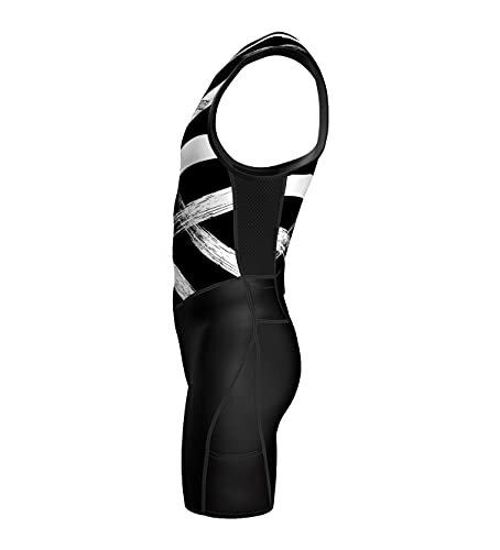 Sparx Sports Mens Premium Triathlon Suit Padded Triathlon Tri Suit Race Suit - Picture 5 of 19