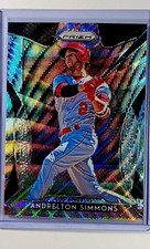2019 Panini Prizm Tier III Blue Wave Prizms #83 Andrelton Simmons /60 LA Angels
