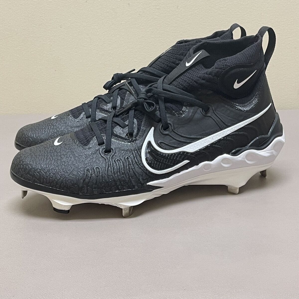 Nike Alpha Huarache NXT Metal Baseball Cleats Men 12 Black Nike Alpha Huarache NXT Metal Baseball Cleats Men 12 Black