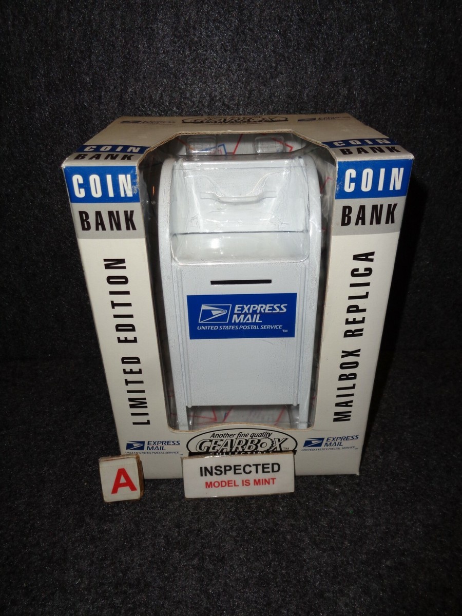 US MAIL USPS EXPRESS MAIL POST OFFICE DIECAST GearBox WHITE