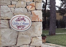 Targa ceramica casa benvenuto, centri storici, villa, b&b, antiche dimore 27x35 